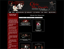 Tablet Screenshot of chrismacdonaldselvis.com